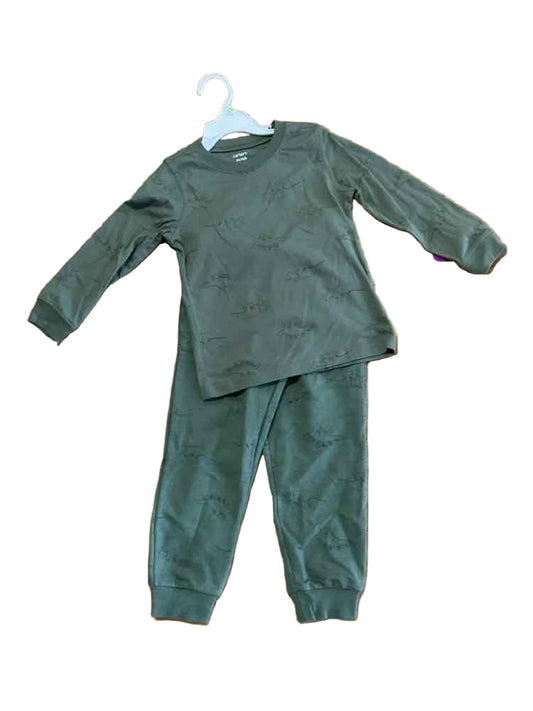 Carters (C) Green Toddler Size 4T Boy's 2PCCasual