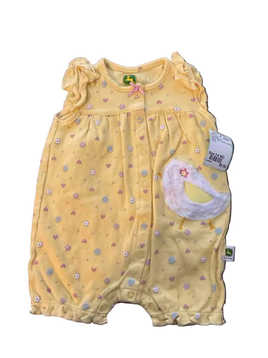 John Deere (C) Yellow Infant Size 3-6 MO Girl's 1PC Casual