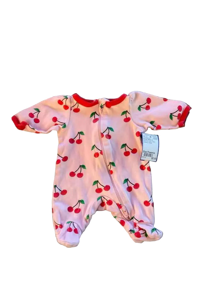Wonder Nation (E) Red Pink Infant Size Preemie Girl's 1PCSleepwear