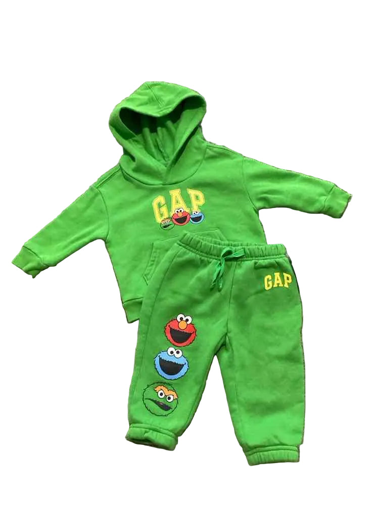 Baby Gap (B) Green Infant Size 6-12 MO Boy's 2PC Casual