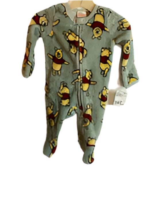 Disney Babies (C) Green Yellow Infant Size 0-3 MO 1PCSleepwear
