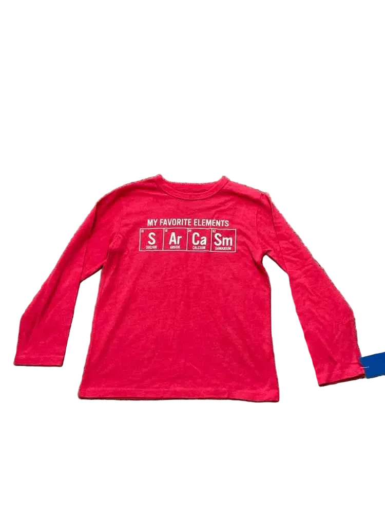 Children's Place (D) White Red Toddler Size 5-6 Boy's LSTop