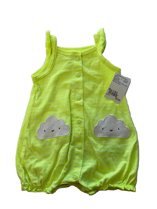 Carters (C) NEON GREEN Infant Size 3 MO Girl's 1PC Casual