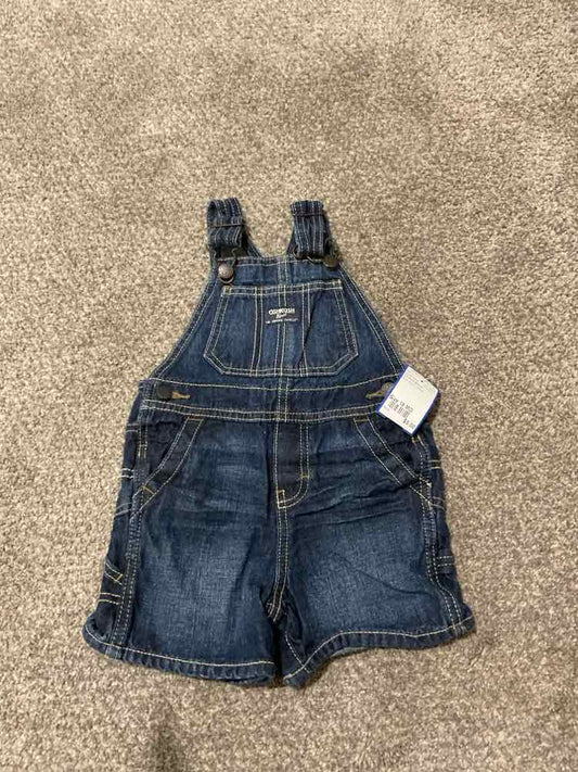 OshKosh BGosh Blue Infant Size 18 MO Boy's Overall Short