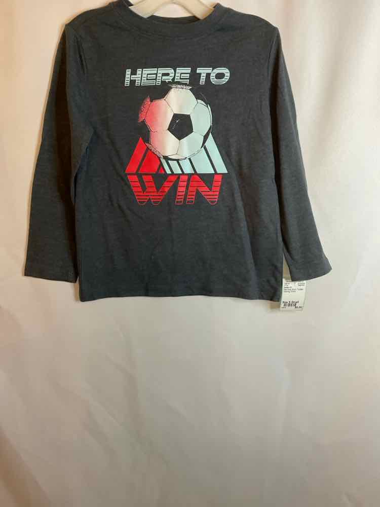 Carters (C) Red Gray Toddler Size X-Small LSTop