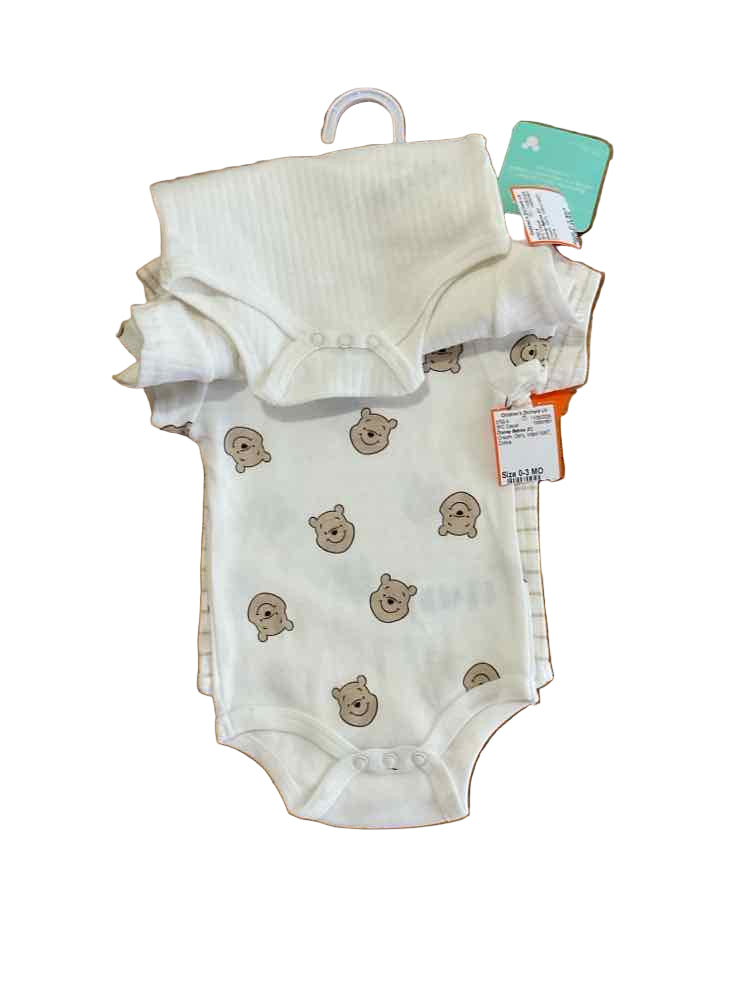 Disney Babies (C) Cream Infant Size 0-3 MO Girl's 3PC Casual