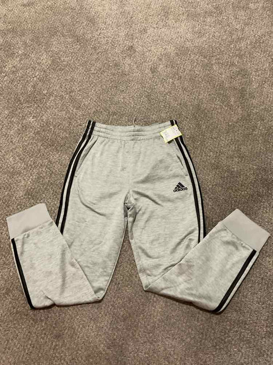 Adidas (B) Black Gray Youth Size 10-12 Boy's PantAthletic