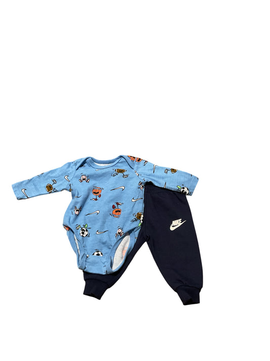 Nike (B) Blue Infant Size 3 MO 2PC Casual