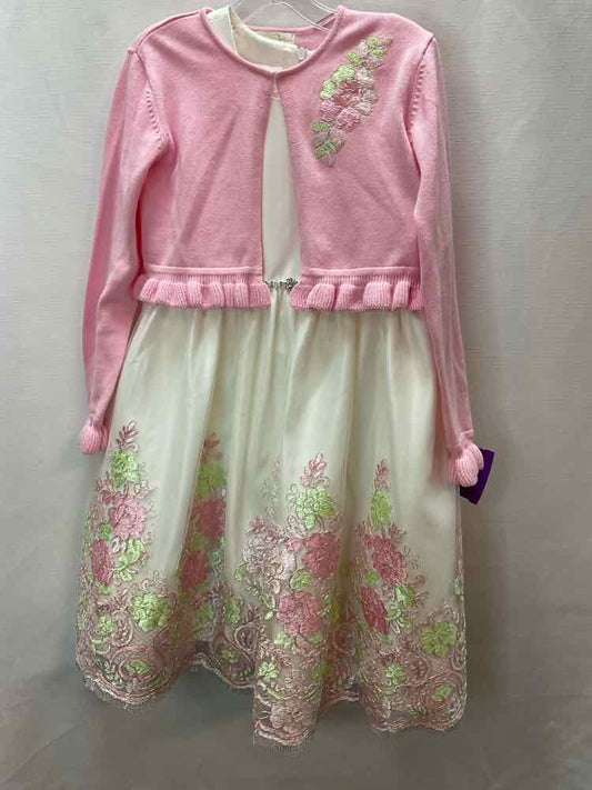 Bonnie Jean (B) Pink Youth Size 6 PartyDress