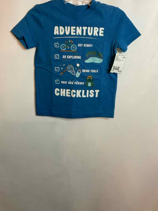 Carters (C) White Blue Infant Size 12 MO SSTop