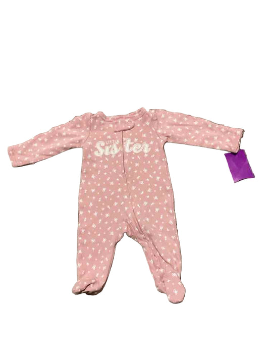Carters (C) White Pink Infant Size Preemie Girl's 1PCSleepwear