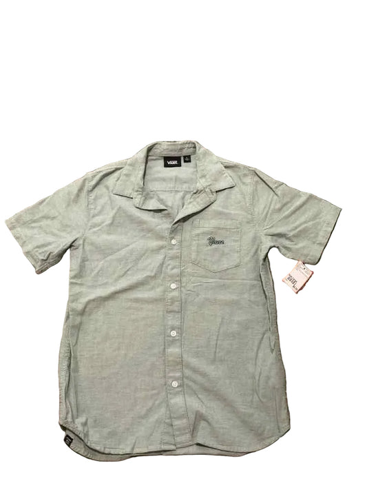Vans (C) Green Youth Size Large Boy's ButtondownSS