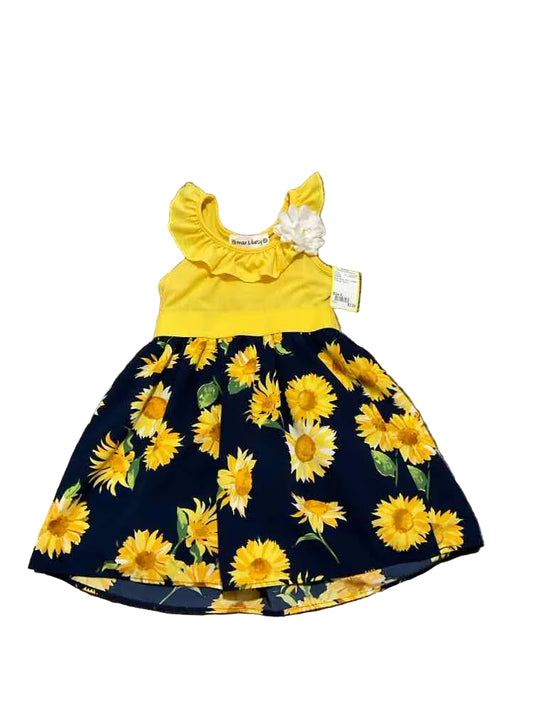 D Brand Blue Yellow Toddler Size 4 Girl's Sundress