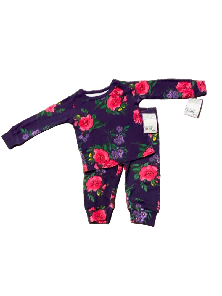 Children's Place (D) Floral Infant Size 0-3 MO Girl's 2PCSleepwear
