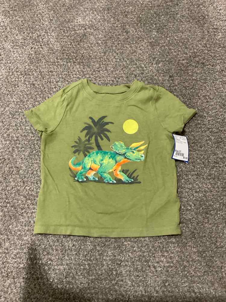 Old Navy (C) Dino Print Toddler Size 2T Boy's SSTop