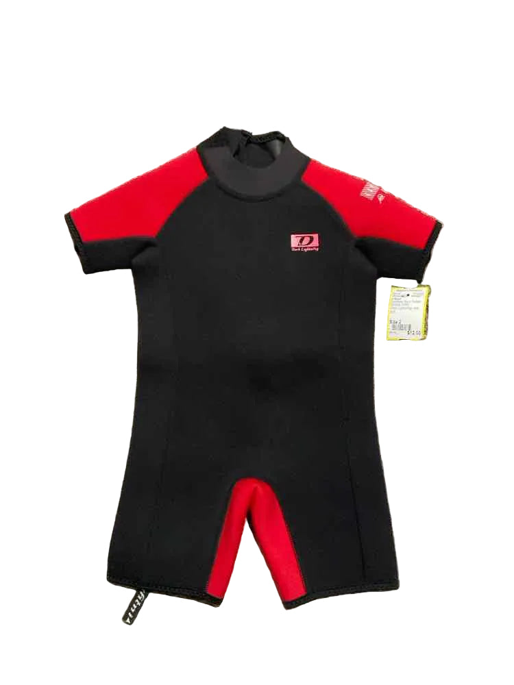 D Brand Red Black Toddler Size 2 Boy's 1PCSwimwear