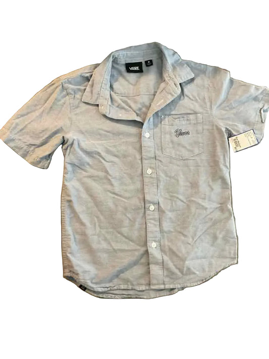 Vans (C) Blue Youth Size Medium Boy's ButtondownSS