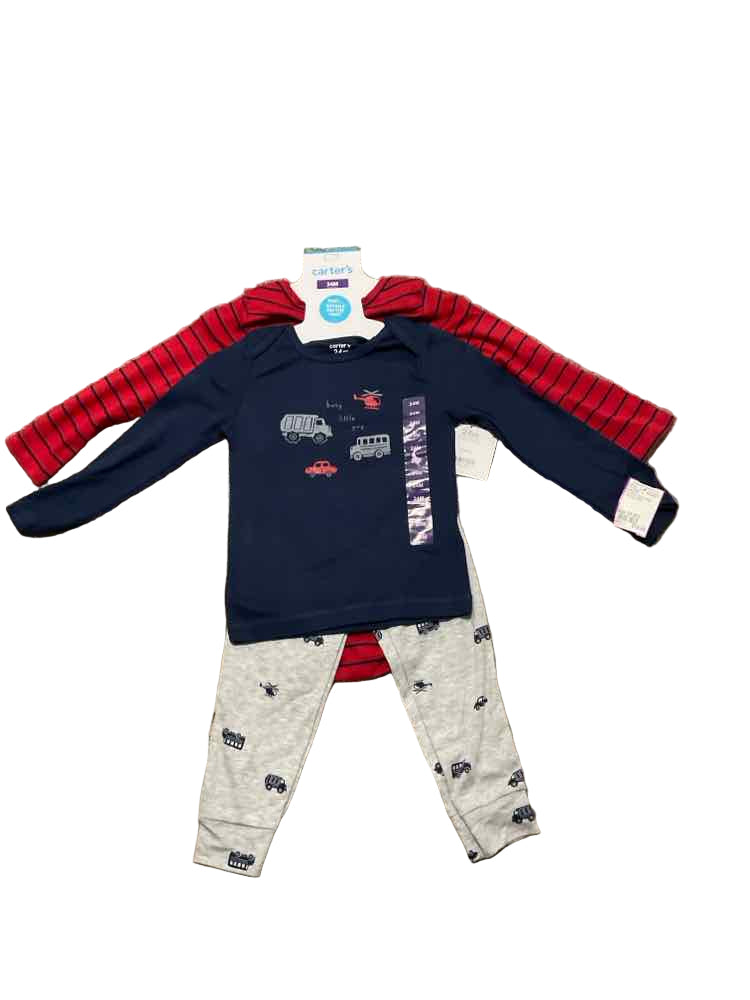 Carters (C) Red Blue Infant Size 24 MO Boy's 3PC Casual
