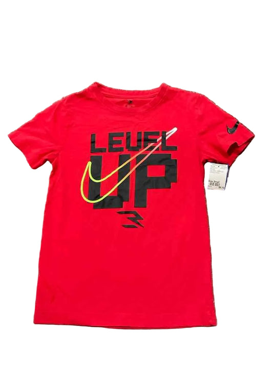 Nike (B) Red Black Youth Size Small Boy's AthleticTopSS