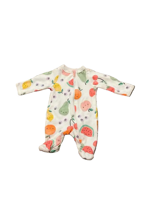 Wonder Nation (E) Fruit Print Infant Size Preemie Girl's 1PCSleepwear