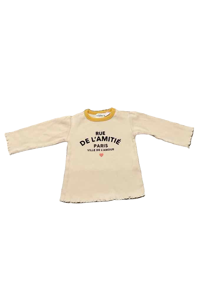 Zara (B) Tan Infant Size 9-12 MO Girl's LSTop