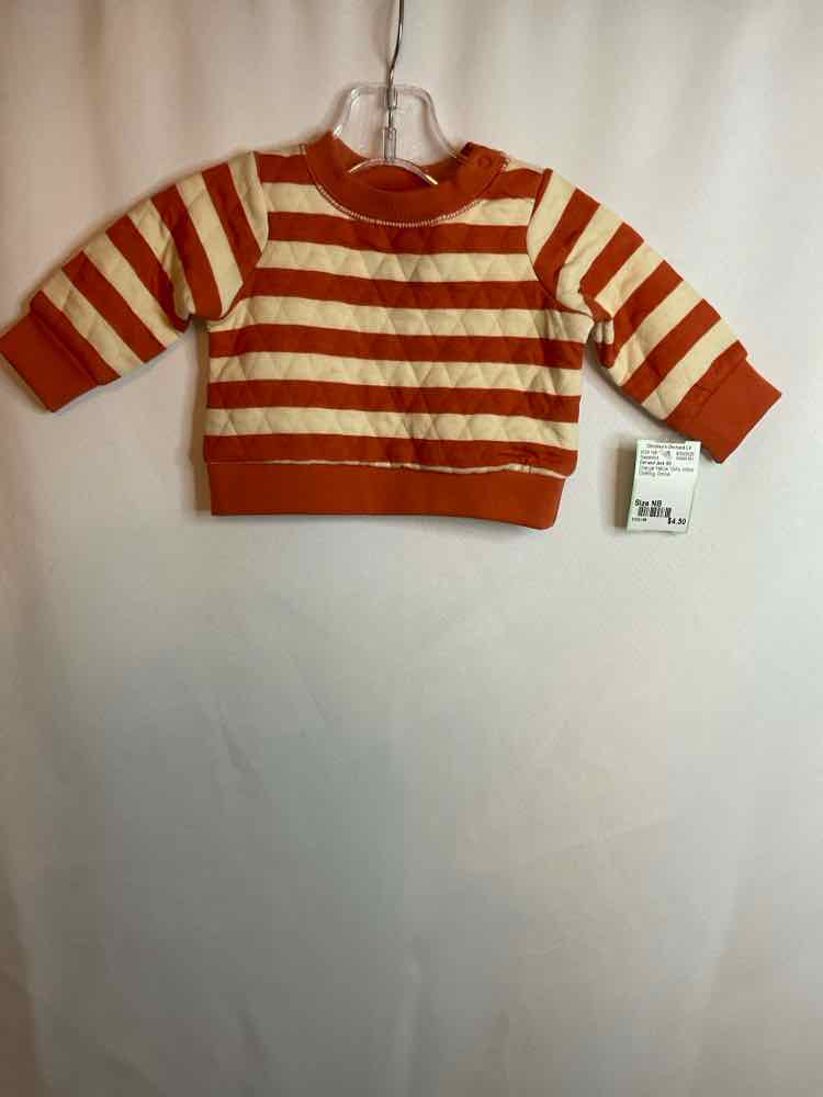 Cat and Jack (D) Orange Yellow Infant Size NB Sweatshirt