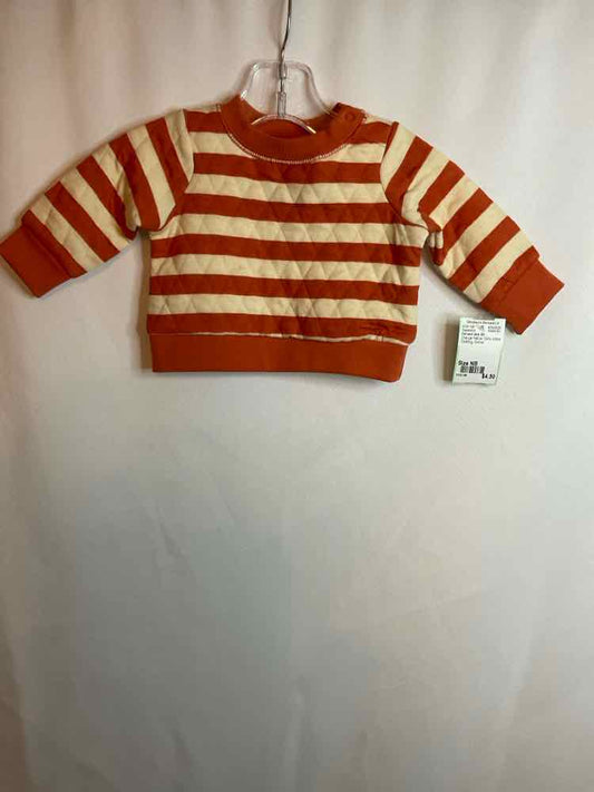 Cat and Jack (D) Orange Yellow Infant Size NB Sweatshirt