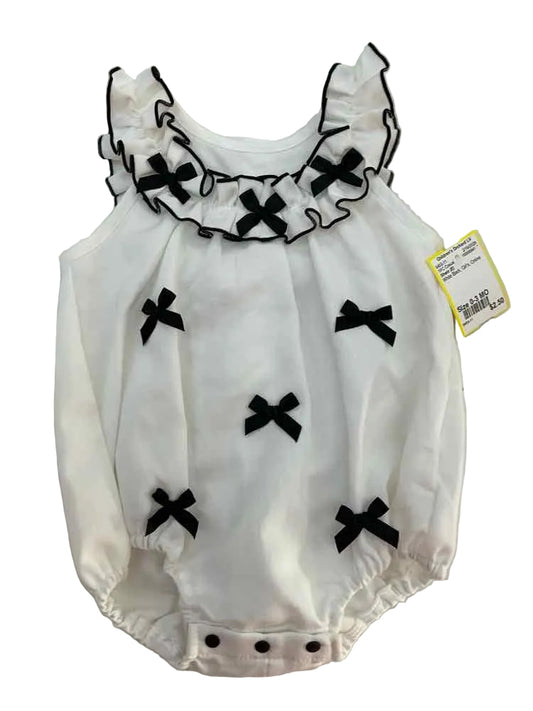 Shein (E) White Black Infant Size 0-3 MO Girl's 1PC Casual