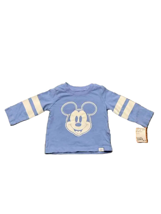 Baby Gap (B) Blue Infant Size 6 MO Boy's LSTop
