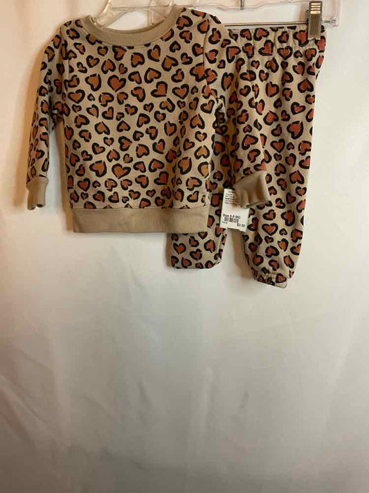 Garanimals (E) LEOPARD PRINT Infant Size 6-9 MO 2PC Casual