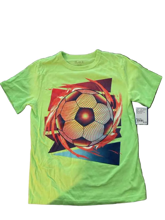 Children's Place (D) Green Red Youth Size 7-8 Boy's SSTop