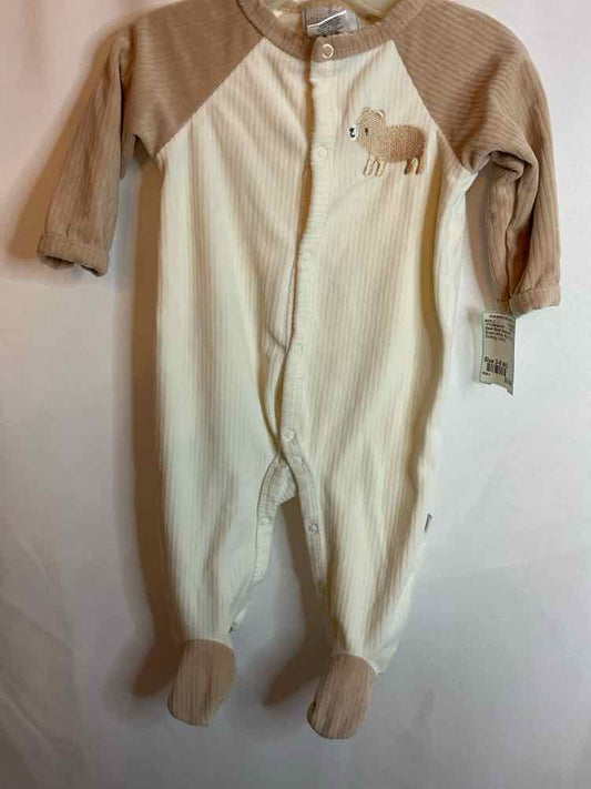 Duck Duck Goose (D) Brown White Infant Size 3-6 MO 1PCSleepwear