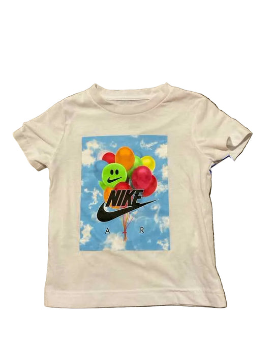 Nike (B) White Blue Toddler Size 2T Boy's SSTop