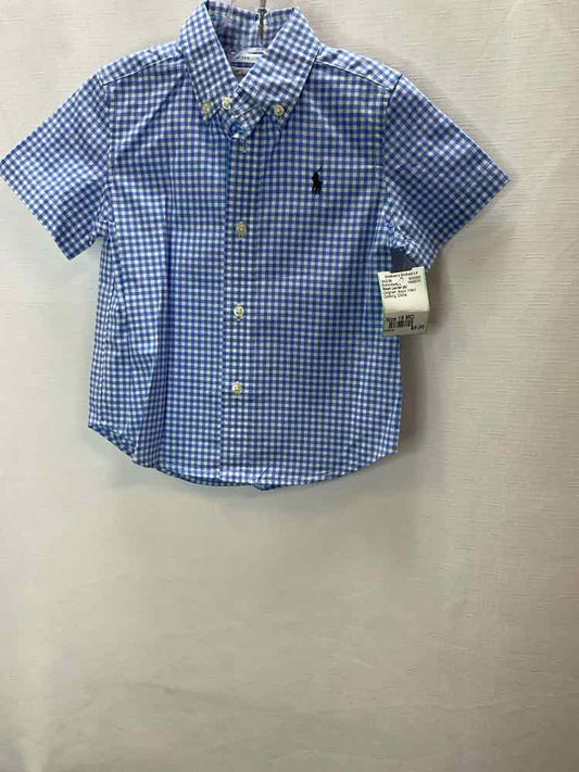 Ralph Lauren (A) Gingham Infant Size 18 MO ButtondownLS