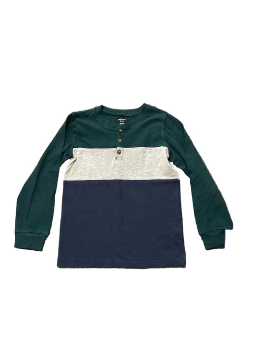 Carters (C) Blue Green Youth Size 6 Boy's LSTop