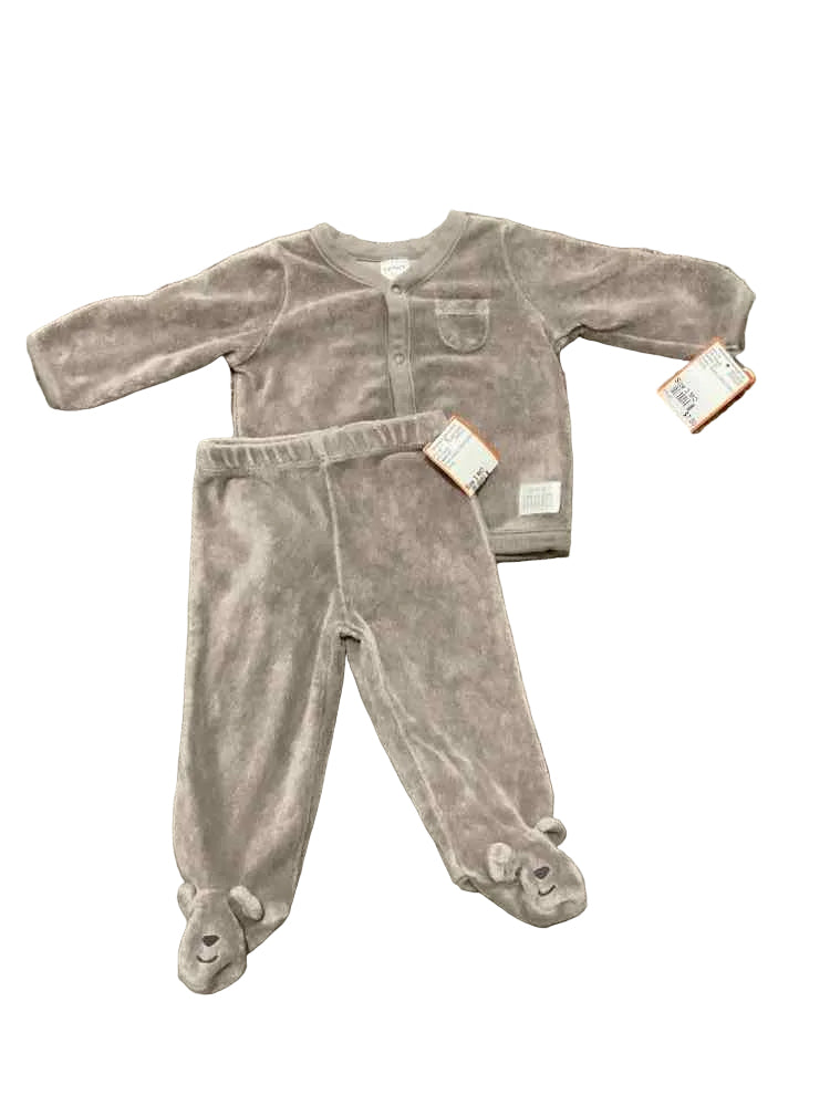 Carters (C) Brown Infant Size 3 MO Boy's 2PC Casual