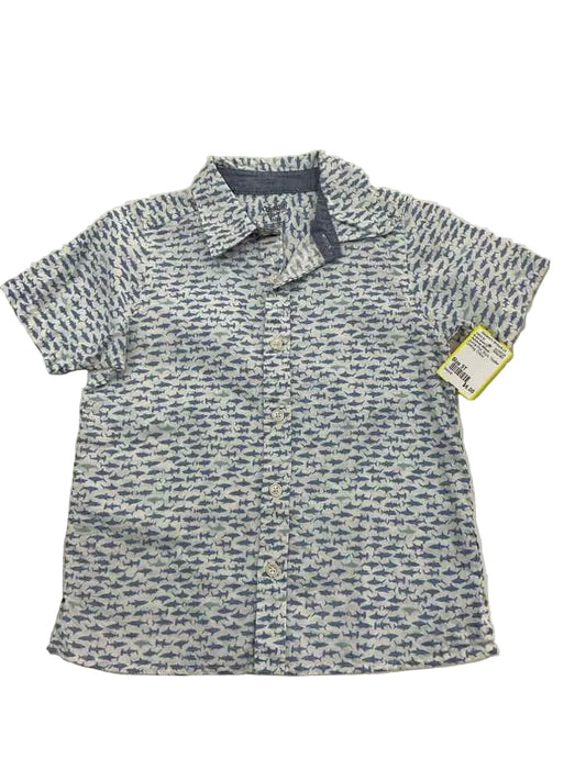OshKosh BGosh Animal Print Toddler Size 5T Boy's ButtondownSS