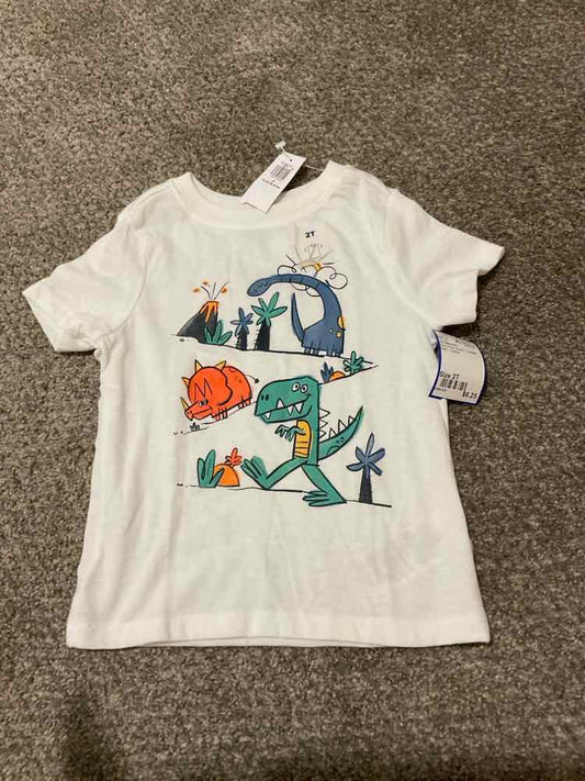 Old Navy (C) Dino Print Toddler Size 2T Boy's SSTop