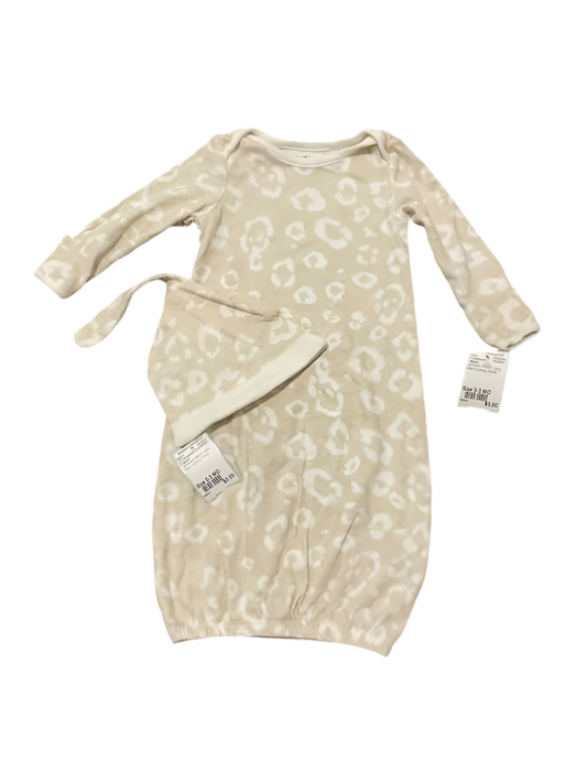 D Brand LEOPARD PRINT Infant Size 0-3 MO Girl's 2PCSleepwear