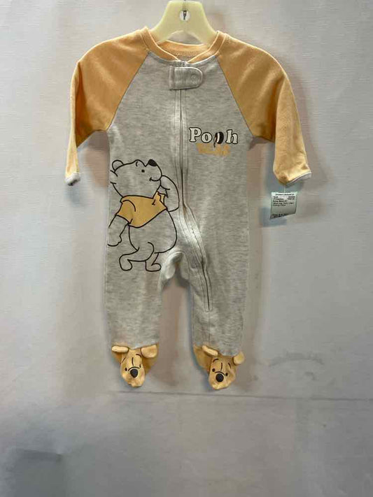 Disney Babies (C) Yellow Gray Infant Size 6-9 MO 1PCSleepwear