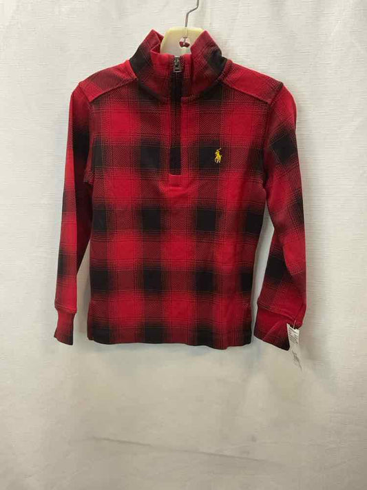 Polo Ralph Lauren (A) Red Black Toddler Size 3T Sweatshirt