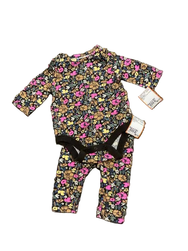 Baby Gap (B) Floral Infant Size 0-3 MO Girl's 2PC Casual
