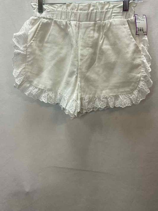 GB Girls (AA) White Youth Size 12-14 ShortBasic