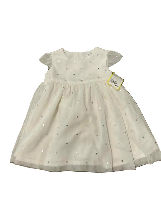 Carters (C) White Infant Size 6 MO Girl's CasualDress