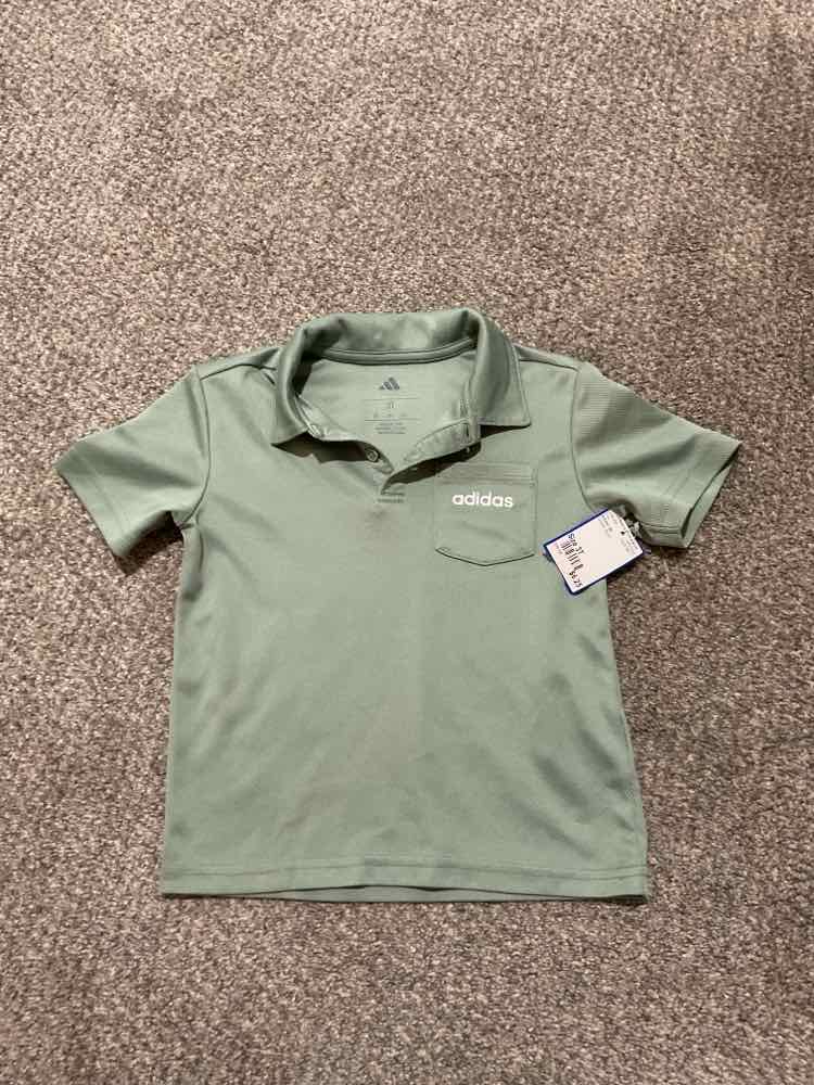 Adidas (B) Green Toddler Size 3T Boy's Polo