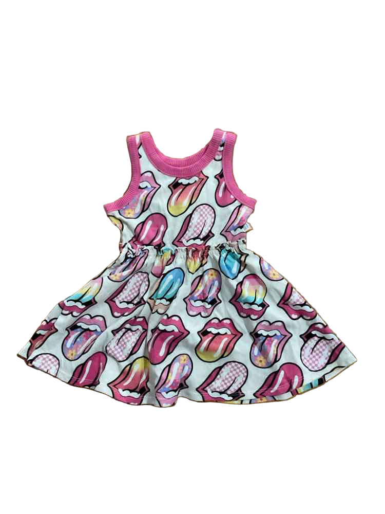 C Brand White Pink Infant Size 18 MO Girl's CasualDress