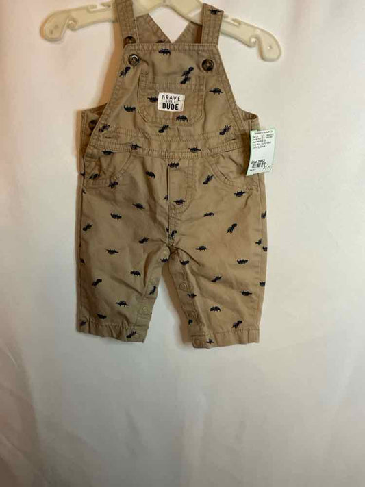 Just One You (D) Dino Print Infant Size 3 MO Overall Pant