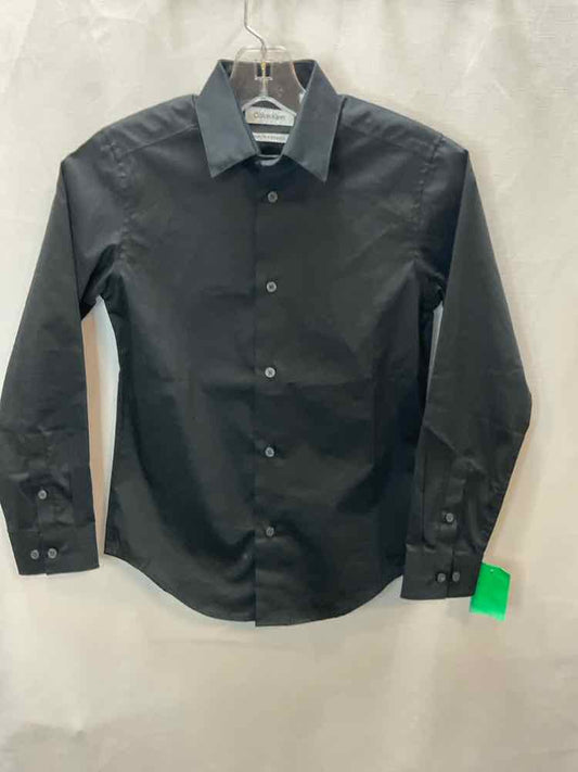 Calvin Klein (B) Black Youth Size 10 ButtondownLS