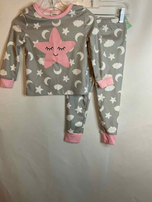 Shein (E) White Gray Infant Size 18-24 MO 2PCSleepwear