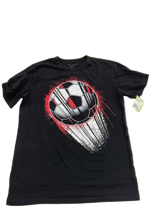 Children's Place (D) Red Black Youth Size 14 Boy's SSTop